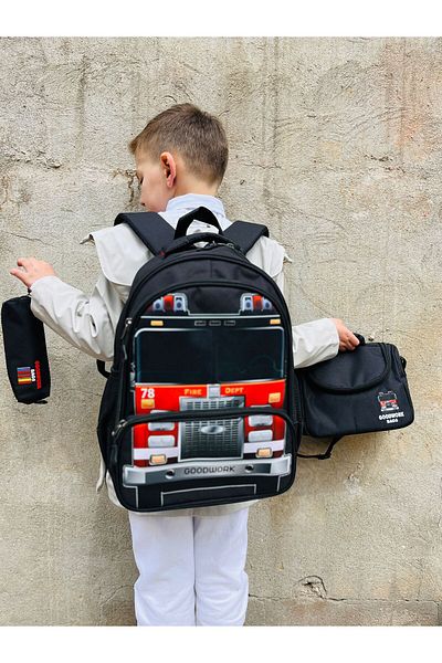 Çanta Trend Set de 3 suporturi termice pentru stilouri și rucsac pentru școală Goodwork Bags