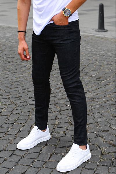 Madmext Ανδρικό μαύρο τζιν Skinny Fit 6820