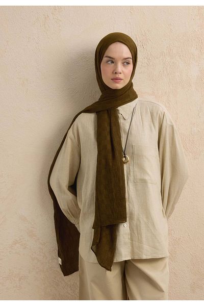 Fresh Modal Checkered Shawl Soil