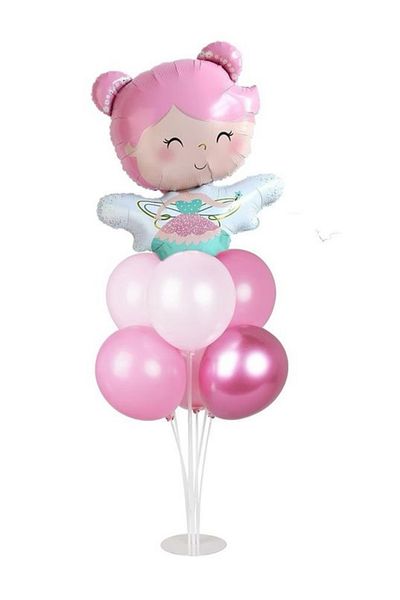 Çemrek Süs Parti Balloon Stand Set with Foil Balloons 7 Pcs 75 cm