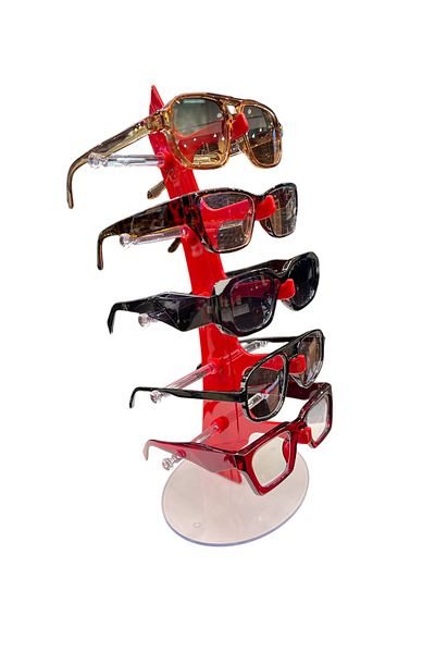 STAND MARKET - Glasses Stand Sailing Model, 5 Glasses Capacity Stand White