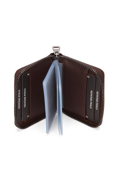 Newish Polo Men's Genuine Leather Wallet and Card Holder – Brown