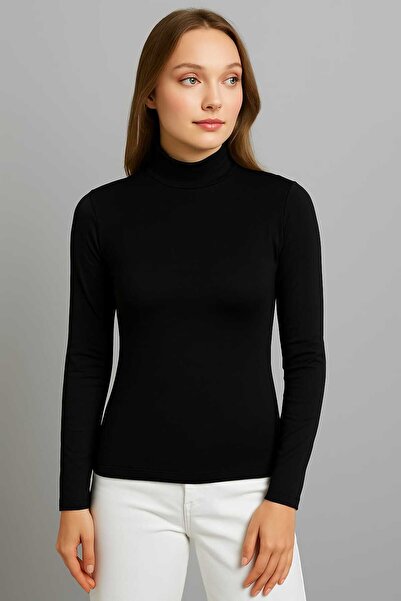 mf venessa Women's Quality Fabric Half Turtleneck Badi