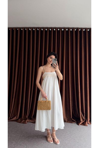 HAZELANNA Lace Detailed Strappy Dress