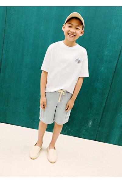 MANGO Kids T-shirt με βαμβακερά σχέδια