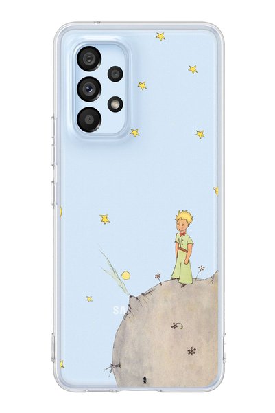 TechTree جراب سيليكون شفاف بتصميم الأمير الصغير متوافق مع هاتف Galaxy A53
