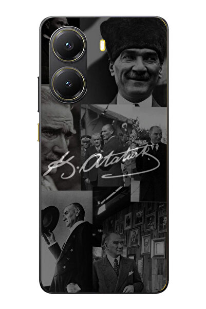 TechTree POCO X7 PRO Uyumlu Kemal Atatürk İmza Şeffaf Silikon Kılıf
