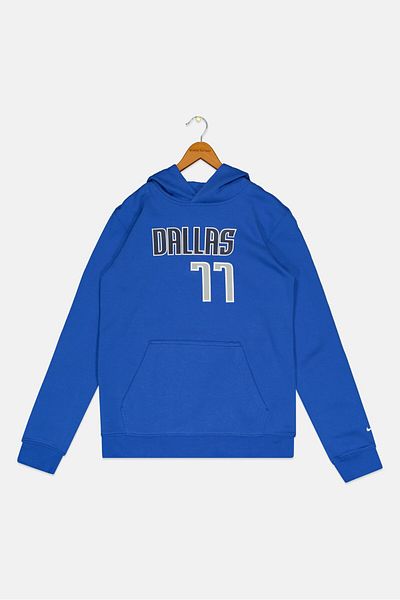 Nike x NBA Kids Boy Dallas Mavericks Basketball Hoodie, Blue