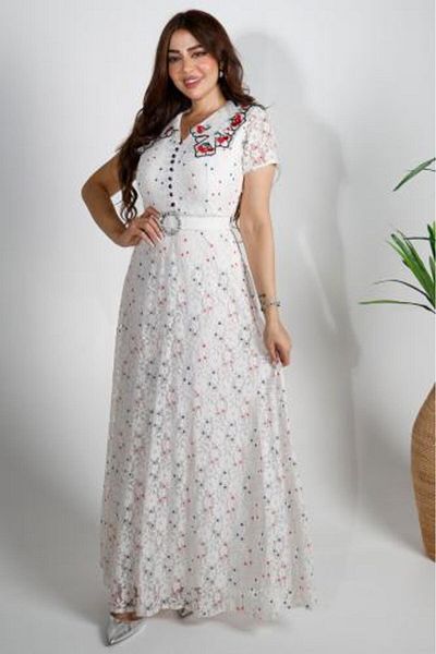 boraksil Soft Lace Dress - Off White Size 1