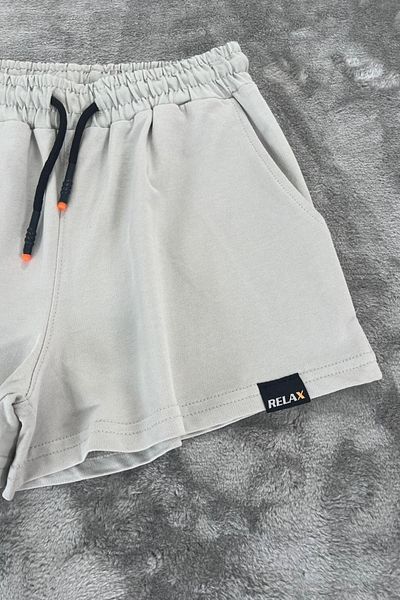 NEWKİDS Belted Lace-Up 100% Cotton Girls Shorts