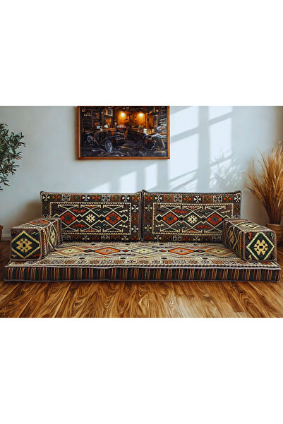 daireden 5 Parça El Yapımı Şark Köşesi Takımı | Yükseklik 10cm | Süngerli | Y...