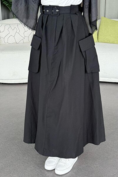 İKLİM LİFE Cargo Pocket Belted Skirt