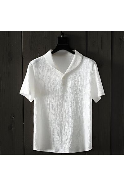 Fifty Color Unisex Women/Men's Custom Wrinkled Crinkle Fabric Summer Lycra Short Sleeve T-Shirt Tracksuit Clothes Set
