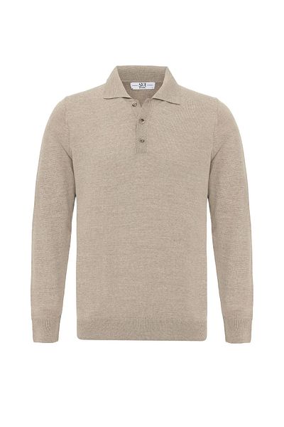 SÜVARİ Comfortable Fit Wool Polo Neck Slim Knitwear Sweater