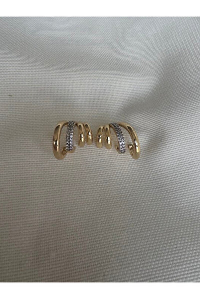 bijuxbymrv Çoklu Halka Minik Taşlı Küpe