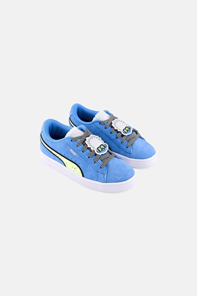 Puma x Trolls Kids Boy Suede Lace Up Shoes, Blue