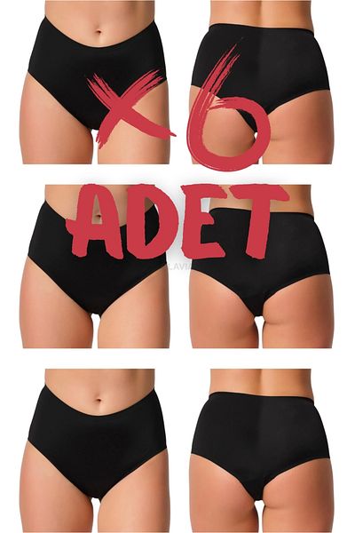 clavia Pack of 6 Black Recovery High Waist Panties, Cotton, Modal Soft Fabric