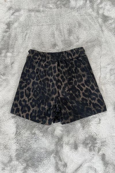 NEWKİDS Φούστα τζιν για κορίτσια με στάμπα Leopard 100% βαμβάκι