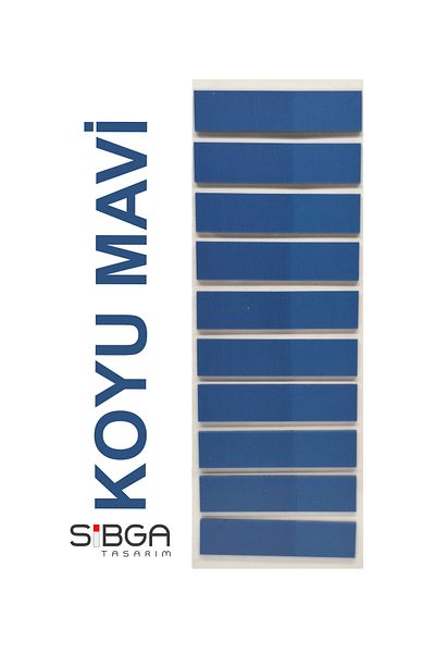 sibga tasarım Transparent Dark Blue Postit Post-It Post It. Book Marker Bookmark Postit Sticker Note Paper 200 Sheets