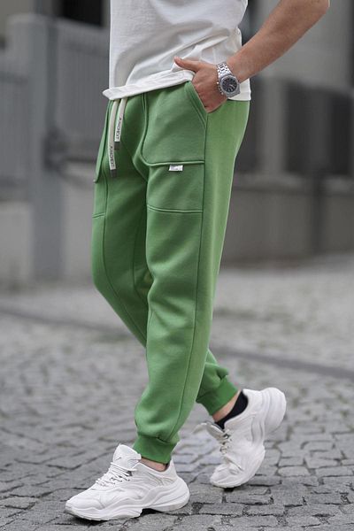 Madmext Grüne Cargo-Tasche Basic Jogginghose 6527
