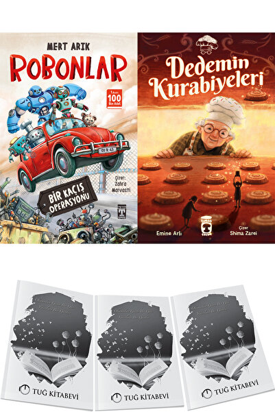 Timaş Yayınları Robonlar Bir Kaçış Operasyonu ve Dedemin Kurabiyeleri + Hediyeli