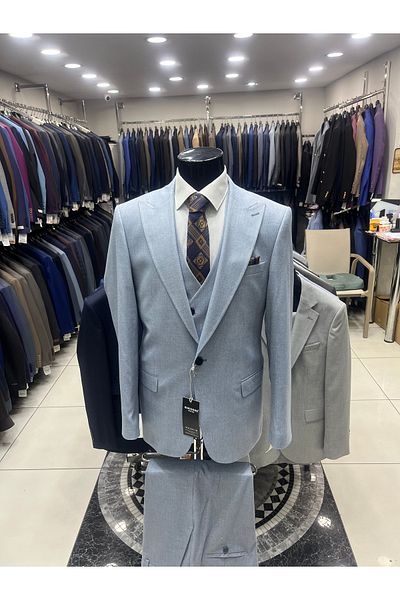 MASSARO Κοστούμι γιλέκο Slimfit