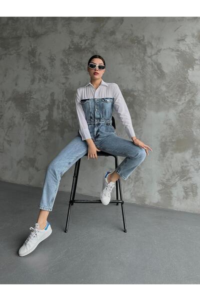 Linarose Джинсовий комбінезон з сорочкою Комбінезон джинсовий