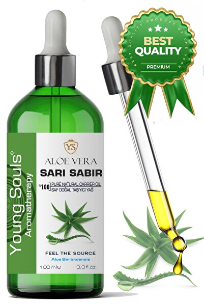 YOUNG SOULS Aloe Vera Carrier Oil ( Cold Press ) Sarı Sabır Bitkisel Taşıyıcı...