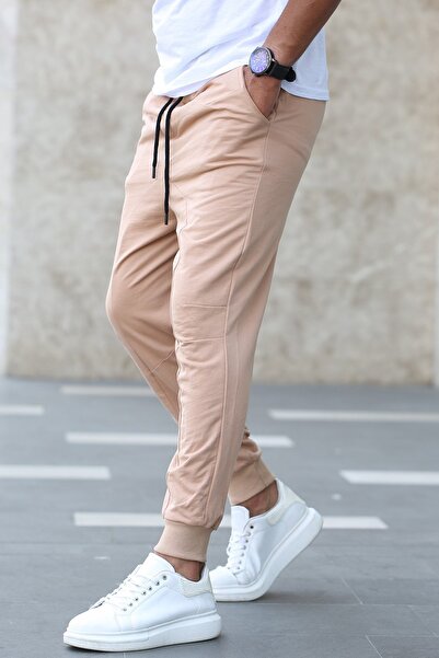 Madmext Ανδρική αθλητική φόρμα Mink με ελαστικά πόδια 4800