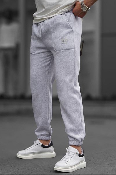 Madmext Karmelange Herren Basic Jogginghose mit Taschendetail 6522