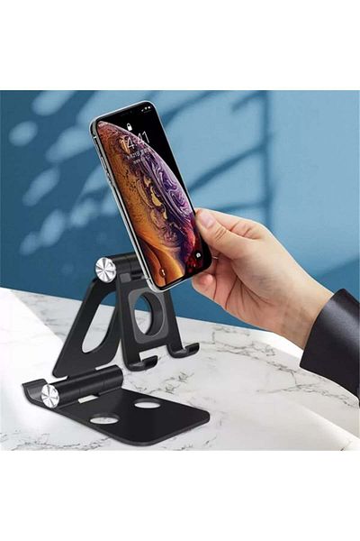 Generic 2 pieces of black plastic phone holder