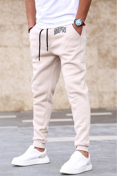 Madmext 3 Thread Raised Beige Herren-Trainingsanzug 5427