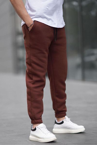 Madmext Bitter Brown Basic Elastic Φούτερ 6524