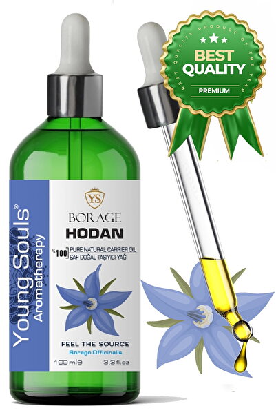YOUNG SOULS Aromatherapy Borage Carrier Oil ( Cold Pressed ) Hodan Bitkisel T...