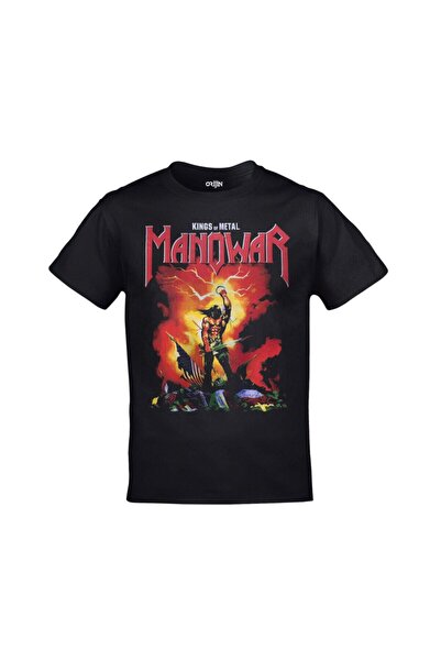 Gadali Unisex Manowar Kings of Metal Printed Tshirt