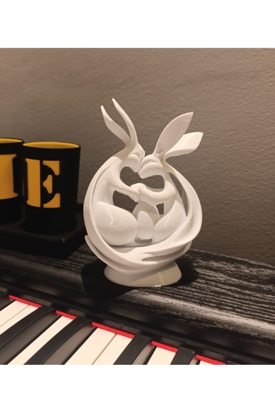 Genel Markalar Sevgi Ve Aşk Sembolü Paskalya Yumurtalı Tavşanlar