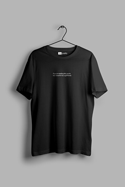 donamod Tricou negru cu imprimeu prietena