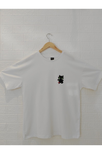 donamod Ειδικό μπλουζάκι με στάμπα δράκου για ζευγάρια