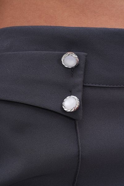 H&A İSTANBUL Pantaloni slim cu talie înaltă afumati Palazzo cu detaliu cu nasturi