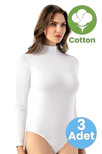 Tezzgelsin Ženski 3-dijelni Pamuk komad okrugla kragna dugi rukav sa kopčama