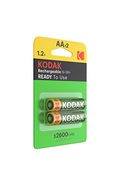 Kodak Kodak AA 2-Cells 2600mAh Ni-MH 1.2V HR6 - MN1500 Rechargeable Batteries
