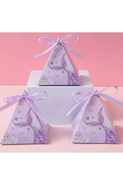 Kutumania 10 Adet Mor Renkli Deniz Kızı Mermaid Temalı Doğum Günü Hediyelik, ...