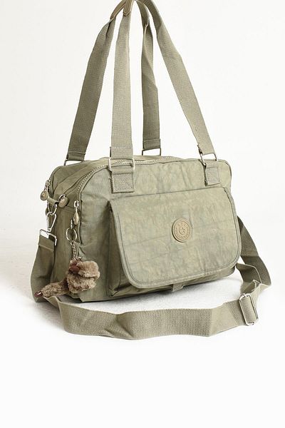 DUOMİNO Duomino Clinker Multi-Pocket Water Resistant Light Mink Crinkle Shoulder Bag / Shoulder Bag