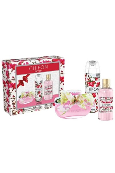 Emper مجموعة هدايا أو دو برفوم تتكون من عطر 100 مل، ورذاذ للجسم 200 مل، وجل ا...