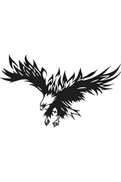 EYBA STİCKER Kartal Kaput Sticker - 50x80 Cm Oto, Araba, Etiket, Aksesuar, Tu...