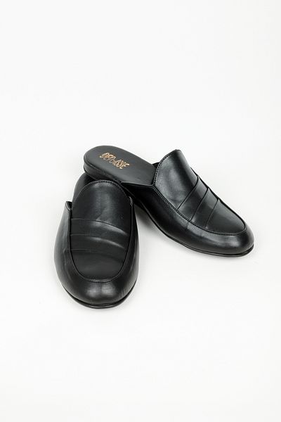 DEPASSE Black Men's Home Guest Dowry and Groom Slippers