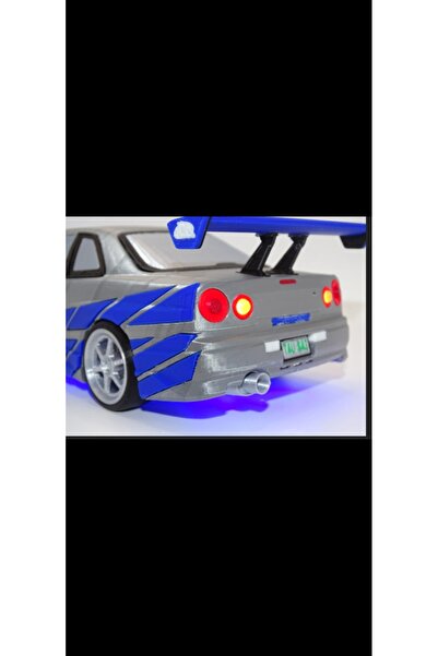 ABAS **Nissan Skyline GT-R R34 Model Araba - 1:16 Ölçek (LEDsiz)**