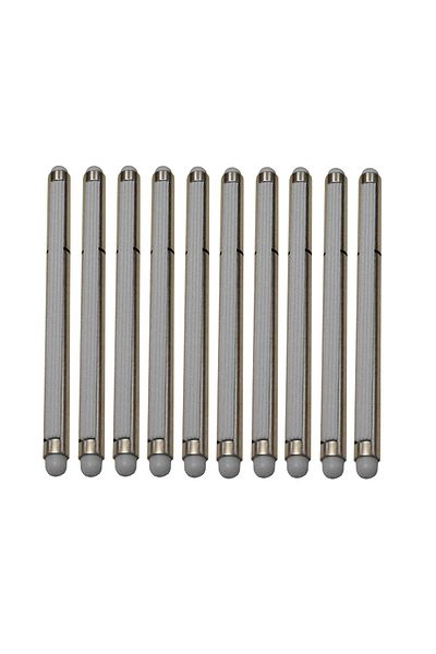 G Golden Case Set of 10, 2 in 1 Stylus with Cap and Elastic, Gray