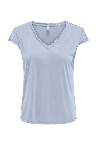ONLY Tricou cu mânecă scurtă pentru femei Onlhannah S/s cu decolteu în V Ecru