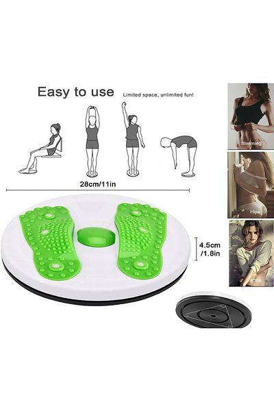 Other Twist Disc Waist Trainer Foot Massager for Fitness Weight Loss Indoor Outdoor Sports Equipment